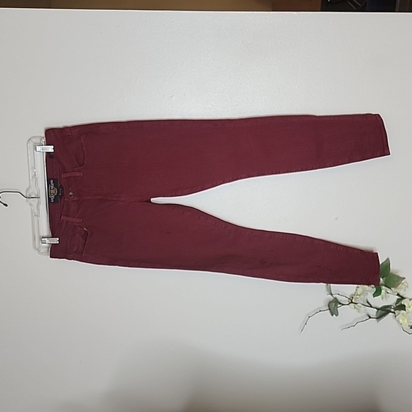 NEW Lucky Brand Sofia Skinny Ankle Velvet Cherry Jeans Winter Denim Bohemian - Picture 10 of 16